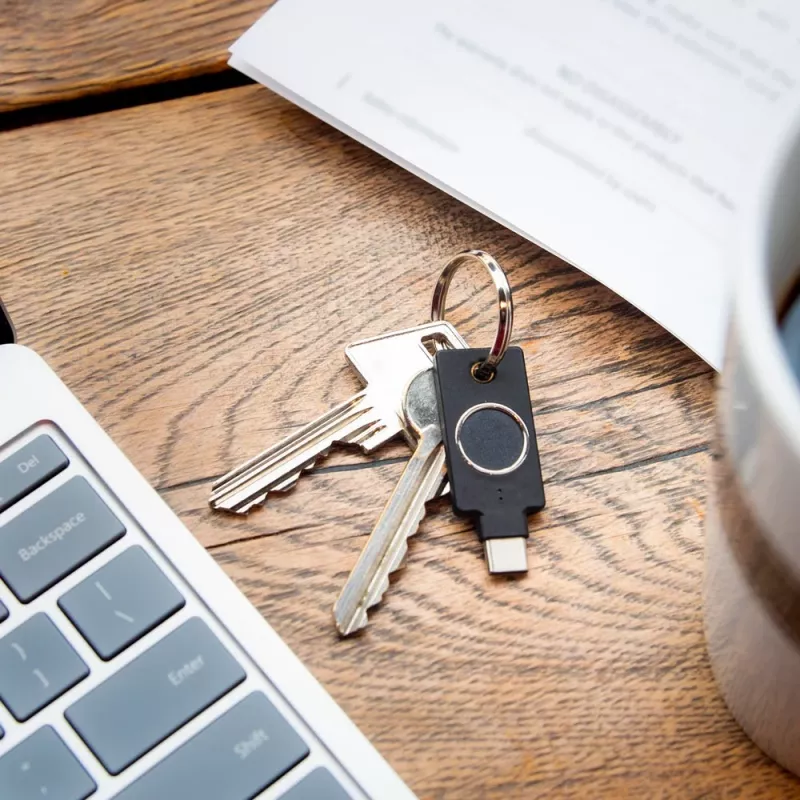YubiKey C Bio FIDO Edition Yubico čierna autentifikácia bez hesla