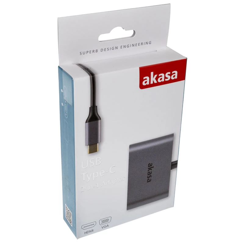 Adaptér USB Type-C Akasa AK-CBCA23-18BK