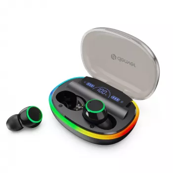 Denver TWE-55B True Wireless Bluetooth slúchadlá do uší, čierne
