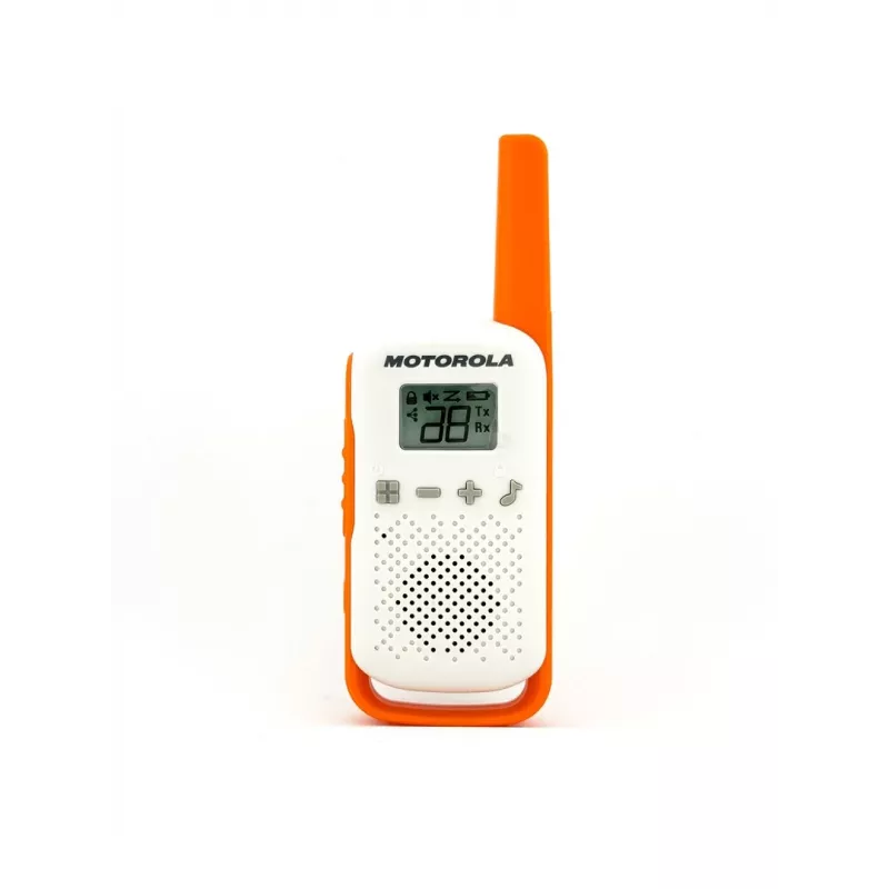 Motorola Talkabout T42 – vysielačka, balenie 2 ks (oranžovo-modrá)