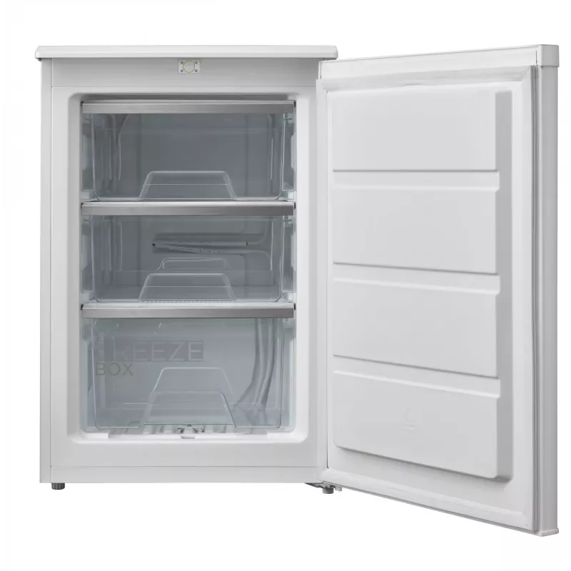 Midea mraznička | MDRD129FZE01 | energetická trieda E | samostatne stojaca | voľne stojaca | výška 84,5 cm | celkový úžitkový objem 86 L | biela