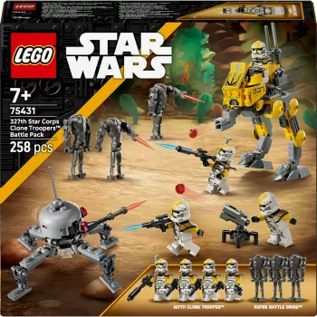 LEGO Star Wars sada 327th Star Corps Clone Troopers Battle 75431 — 258 dielov, 7 minifigúrok, vek 7+