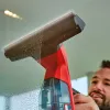 Sada trysiek BRILLIANTO, pre čistič okien čierna, 2 kusy: 350mm a 165mm
