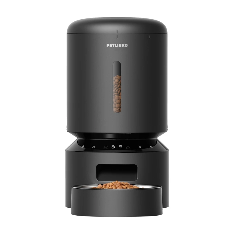 Automatický dávkovač krmiva pre domáce zvieratá Aptel Petlibro Granary WiFi 5 L — automatický dávkovač suchého krmiva (čierna)