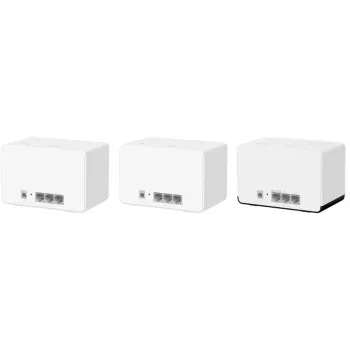 Router MERCUSYS Halo H85X Dual-Band Wi‑Fi 6 (802.11ax), 2,4/5 GHz, až do 2402 Mbit/s, 3 LAN porty, biela (balenie 3 ks)