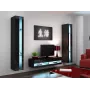 Cama regál VIGO NEW 180/40/30 čierna/čierna lesk