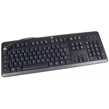 HP 672647-L33 klávesnica kancelárska USB QWERTY US International čierna