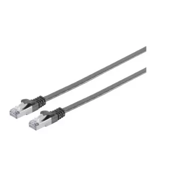 Sieťový kábel Microconnect V-UTP6A01S-FLAT RJ-45 Cat6a 1m čierny