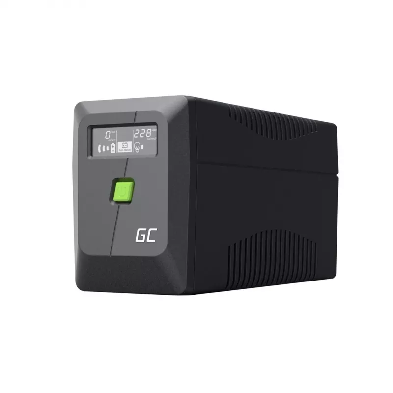 Green Cell PowerProof UPSLM360 650VA / 360W line-interactive záložný zdroj (UPS) s LCD, 12V 7Ah