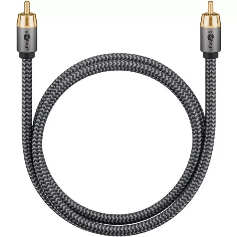 Goobay 65296. Konektor 1: RCA, konektor 1 pohlavie: samec, konektor 2: RCA, konektor 2 pohlavie: samec, materiál kábla: meď,