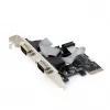 Sériová karta PCIe Gembird SPC-22, 2x RS-232, nízky profil, WCH382, 2 Mb/s
