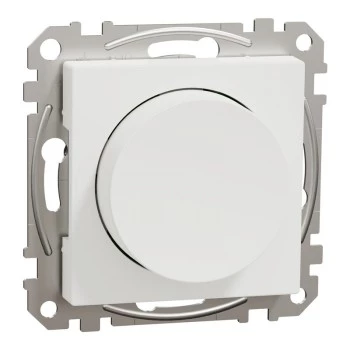 Otočný LED stmievač Schneider Electric WDE002961, Multiwire, 200 W, biela