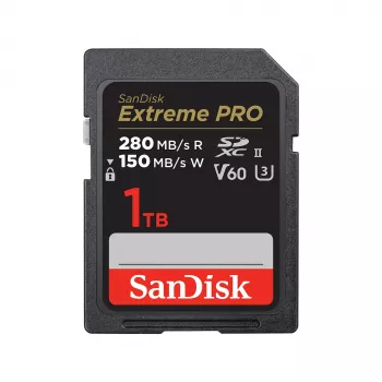 SanDisk Extreme Pro - Flash pamäťová karta - 1TB - Video Class V60 / UHS-II U3 / Class10 - SDXC UHS-II (SDSDXEP-1T00-GN4IN)