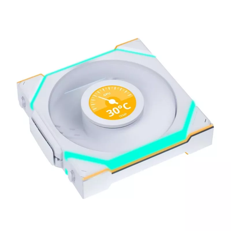 Lian Li UNI FAN SL Wireless LCD ARGB 120 mm biela balenie 3 ks