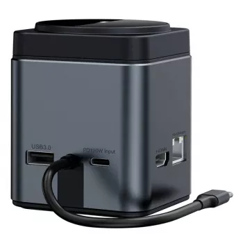 Dokovacia stanica BlitzWolf BW-TH17 9-in-1 s 15W nabíjačkou — USB-C, HDMI, PD konektory