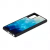 Ochranné puzdro iKins pre Samsung Galaxy Note 20 — Blue Lake a čierna, tenké puzdro