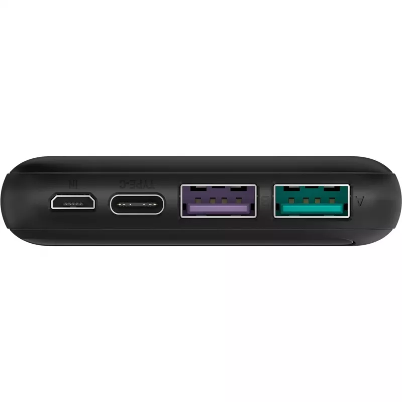 Rýchlonabíjacia powerbanka 10.000 mAh (čierna, USB-C PD, QC 3.0, 10.000 mAh)