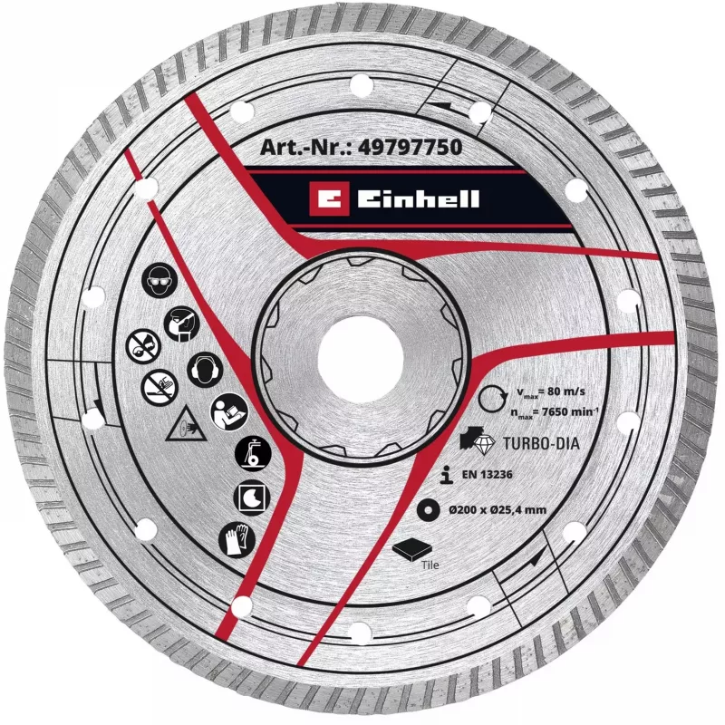KWB Turbo diamantový rezací kotúč Ø 200 x 25,4 x 2,6 mm