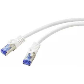 Renkforce RF-5771522 sieťový kábel biely 1 m Cat6a S/FTP (S-STP) (RF-5771522)