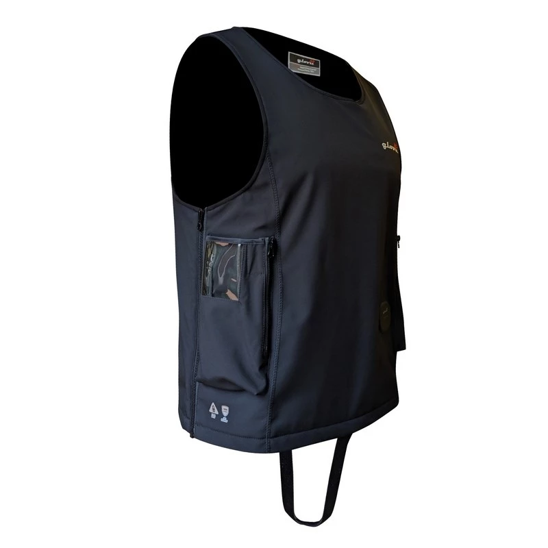 Glovii GMV2L vodácka vesta čierna softshell