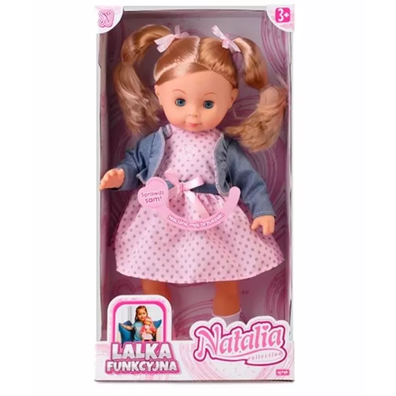 Bábika Artyk Natalia 39 cm s poľským hlasovým výstupom — pohyblivá hracia bábika
