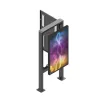 Edbak POK101 oceľové puzdro pre Digital Signage displej, čierna, na výšku 862x200x1981mm