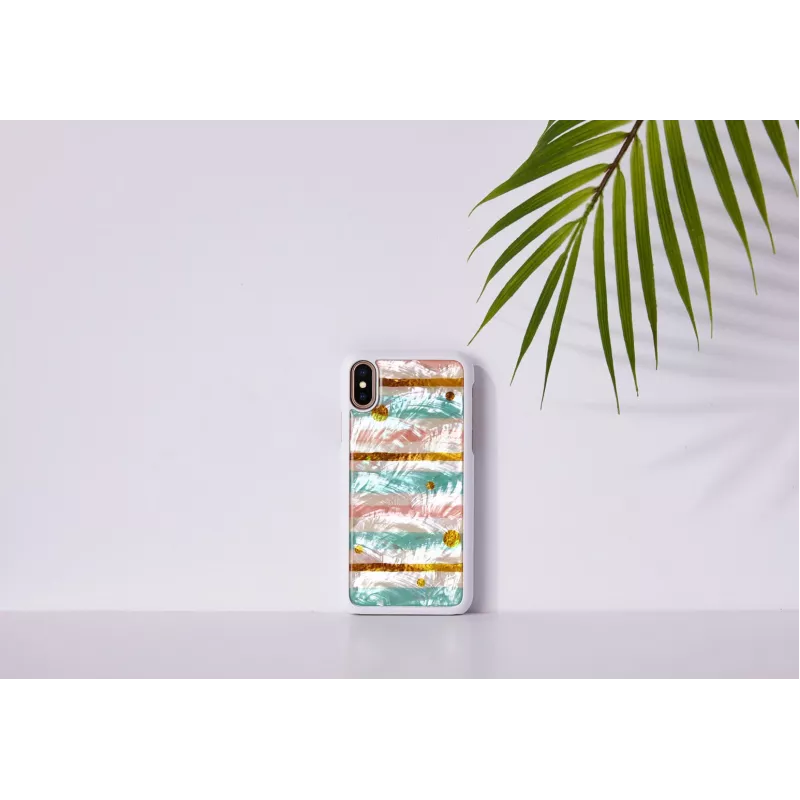 iKins Pop Mint puzdro na iPhone XS/X, biele