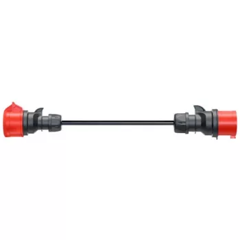 Adaptér pre Gemini flex 11 kW, CEE červený trojfázový striedavý prúd 16A > CEE červený 32A (čierny, 30 cm)