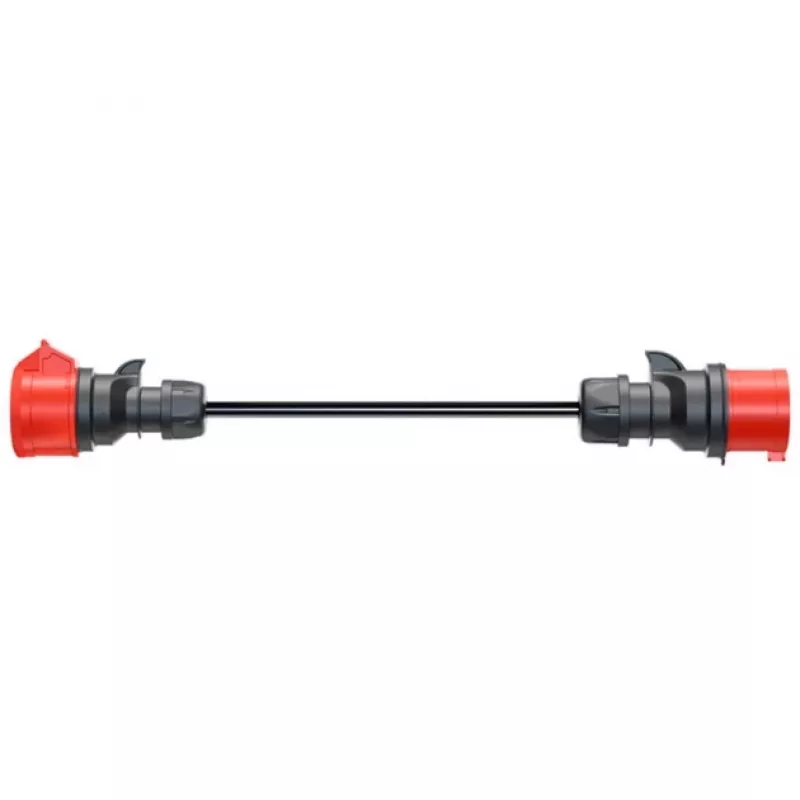 Adaptér pre Gemini flex 11 kW, CEE červený trojfázový striedavý prúd 16A > CEE červený 32A (čierny, 30 cm)