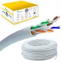 Sieťový kábel Extralink Twisted pair CAT6 UTP (U/UTP) V2 Indoor 100M sivý