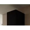 Šatníková skriňa cama meble PAFOS 1D BASE 45×55.5×45 cm čierna matná, 1 dvere