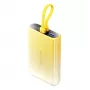 Vention 10000mAh powerbank s LED displejom, USB-C + Lightning + USB-A, 22,5 W (žltá)