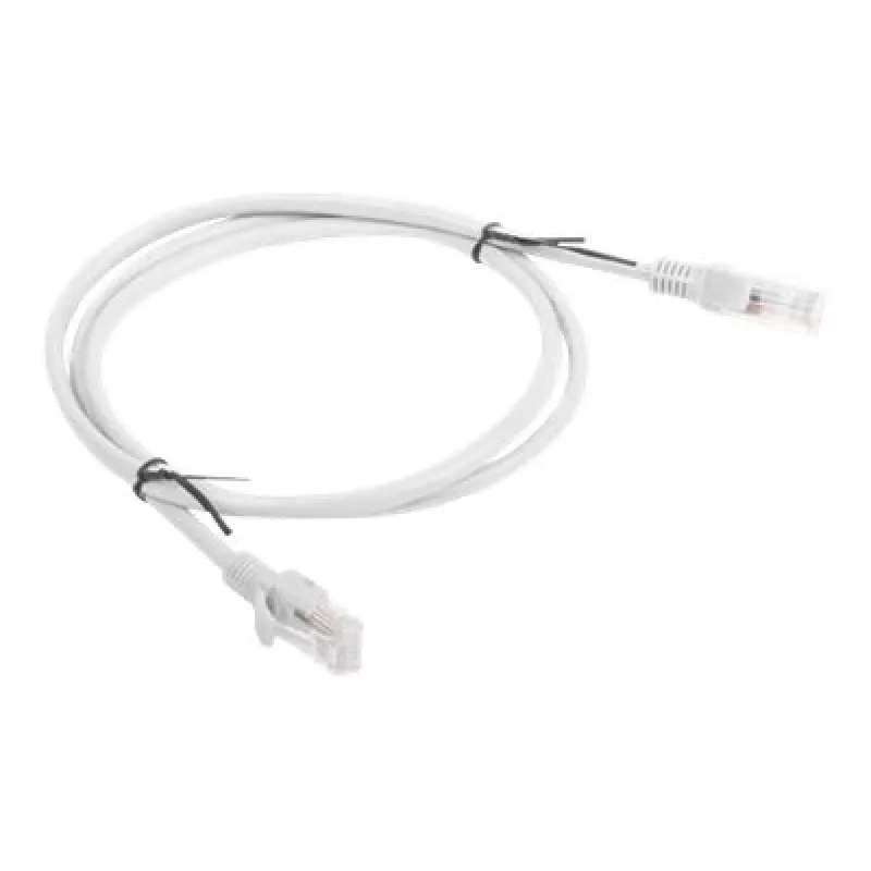 LANBERG Cat6 U/UTP RJ-45 sieťový kábel PCU6-10CC-0100-S, 1 m, sivý