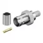 Wentronic Goobay 11358 BNC krimpovacia spojka pre RG 59/U, zlatý kolík