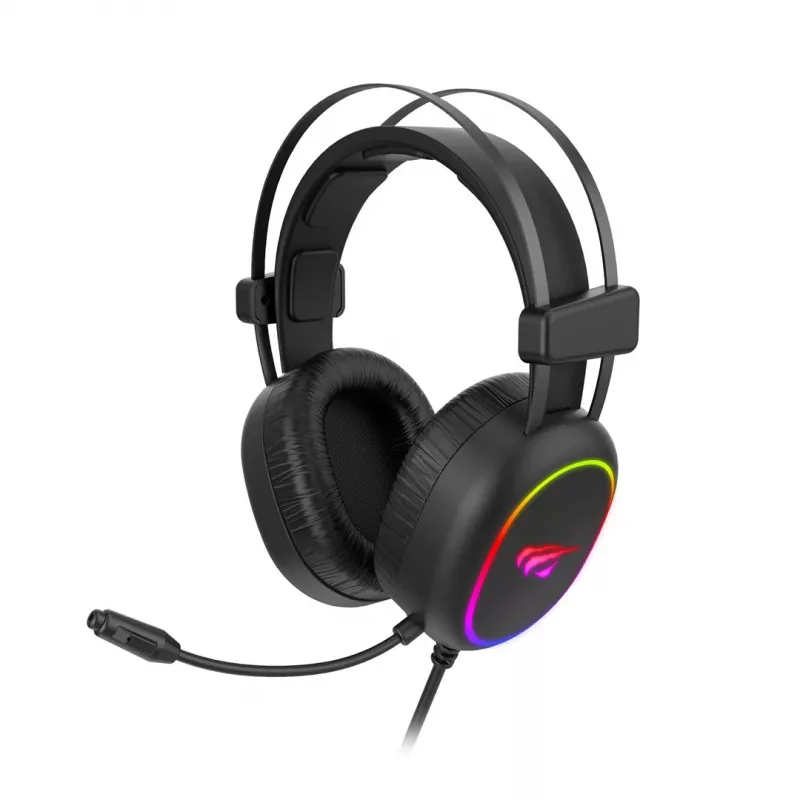 Havit HERNÉ SLÚCHADLÁ RGB čierne 2016D headset káblový headset s hlavovým mostom