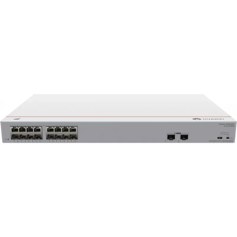 HUAWEI eKit S110 séria S110-16LP2SR neupravovaný L2 Gigabit Ethernet (10/100/1000) Power over Ethernet (PoE) 1U sivý
