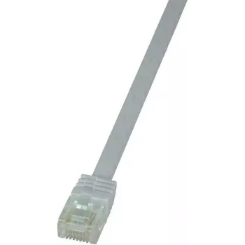 LogiLink CF2061U RJ45 sieťový kábel, patch kábel CAT 6 U/UTP 3,00 m biely, vysoko flexibilný, 1 kus
