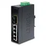 PLANET 4-portový Fast Ethernet switch PLANET IP30 tenký typ 4-portový, priemyselný Ethernet switch + 1-port, 100Base-FX(SC) (-10 - 60° C) (ISW-511)