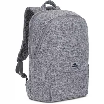 RIVACASE Anvik 15.6 batoh na notebook, 15L, sivý, vodoodpudová tkanina, priehradky na 10.5 tablet, smartphone, dokumenty, príslušenstvo, fľaša