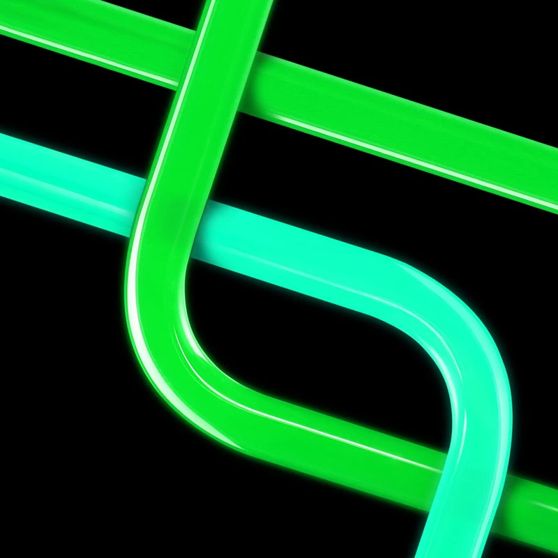 EK Water Blocks EK-Loop Hard Tube 14/10mm akryl, 90-stupňový oblúk – 80 cm, 6 ks