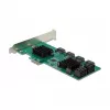 DeLOCK 8-portová SATA PCI Express x1 karta Low-Profile formát