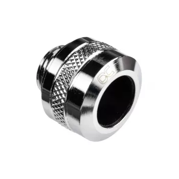 Fiting Alphacool 17470 – mosadzno-chrómový fiting pre PC vodné chladenie, výška 20 mm, hmotnosť 23 g