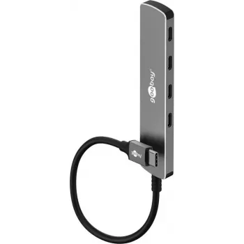 Goobay slim 4-portový USB hub USB-C na 5 Gbit/s - -konektor samec USB 3.2> 4x (79160)