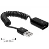 USB kábel DeLOCK 83163 0,6 m USB 2.0 A na A čierny