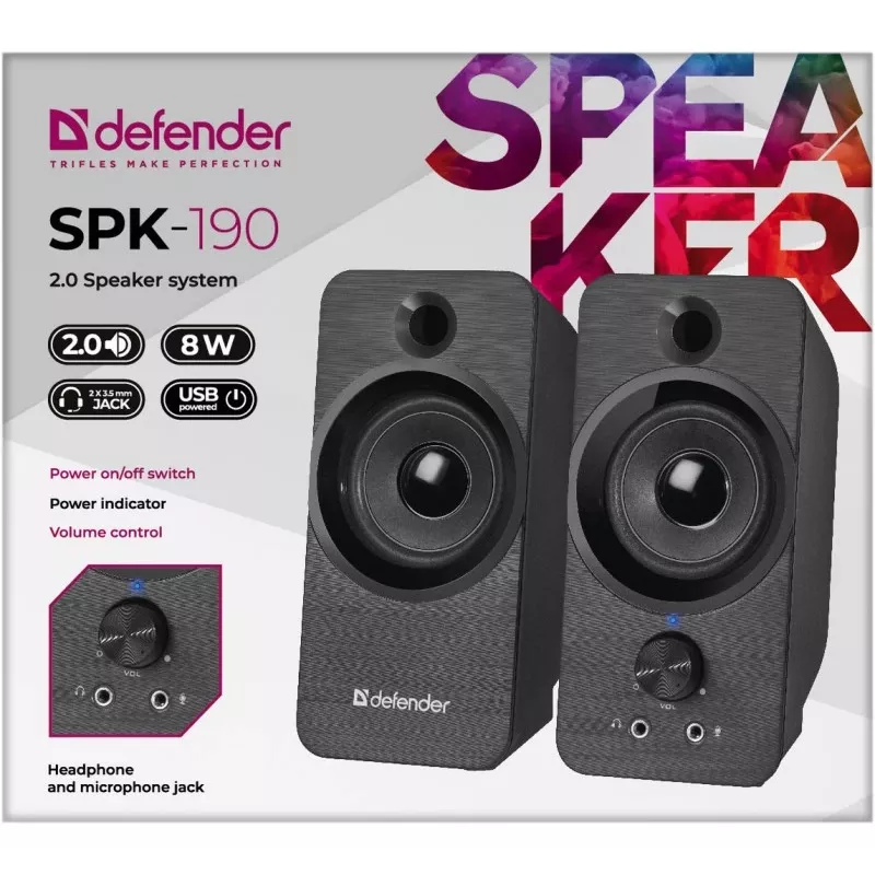 DEFENDER SPK-190 2.0 8W USB REPRODUKTORY