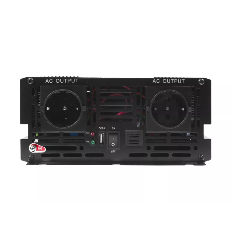 Napäťový menič Green Cell INV20, 24 V DC na 230 V AC, 4000 W, 50 Hz, 40 A vstup, pre interiér, čierna