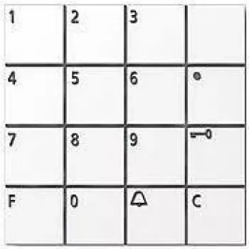 Siedle COM 611-02 W - klávesnica - biela - Siedle - 140 mA - 99 mm - 27 mm (200036516-00)