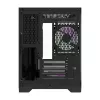 Darflash FT418 počítačová skriňa + 6 aRGB ventilátorov (čierna)