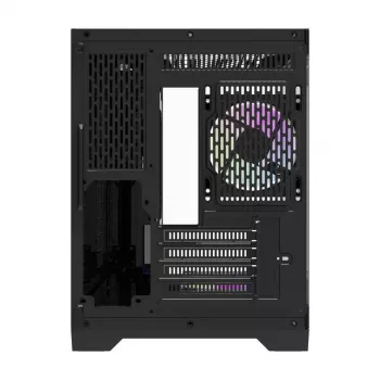Darflash FT418 počítačová skriňa + 6 aRGB ventilátorov (čierna)