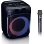 Prenosný Bluetooth reproduktor Lenco PA-101BK s osvetlením a mikrofónom